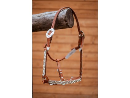 Haltrová show ohlávka, světle hnědá