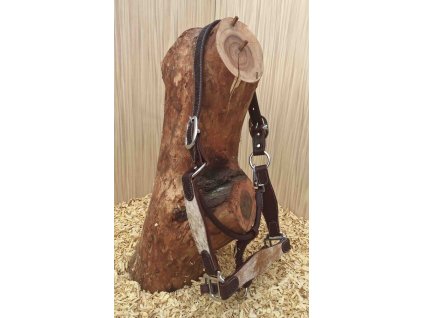 Halter kožená ohlávka CowHide, brown