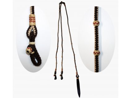 Nylonový Romal reins, vícebarevný