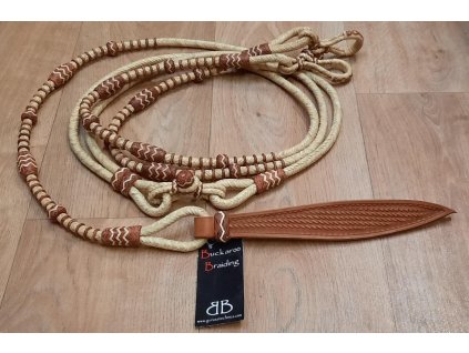 Profesional Romal reins, natural/brown