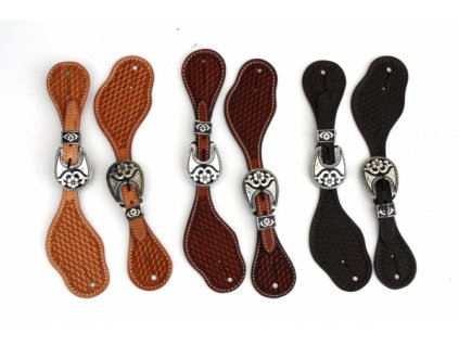 Westernové řemínky k ostruhám