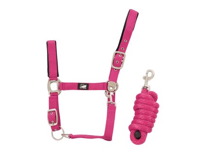 Supreme ohlávka + vodítko Fuchsia