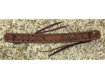 Náhradní pás pro Chinks Chaps flower tooling chestnut