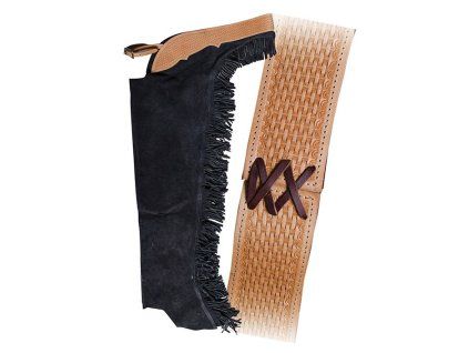 Westernové show chapsy, black
