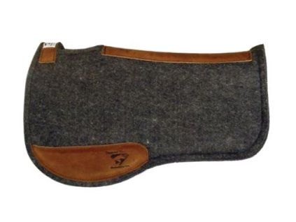 Diamond Wool Pads - Contoured Endurance Square Felt Pad 1" (33x30") black