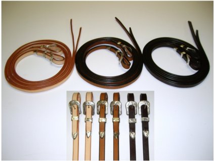 Westernové show otěže US Leder 5/8 - sleva