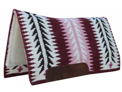 Westernová podsedlová deka Professional´s Choice Ventana - cranberry