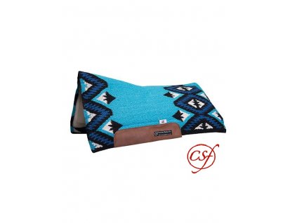 Westernová podsedlová deka CSF San Jaquinto - tyrkys