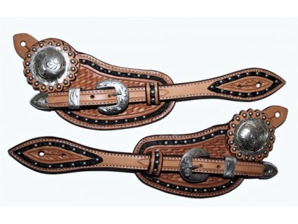 Westernové řemínky k ostruhám