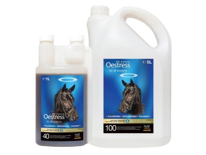 NAF Oestress liquid pro náladové klisny, láhev s dávkovačem 1000ml