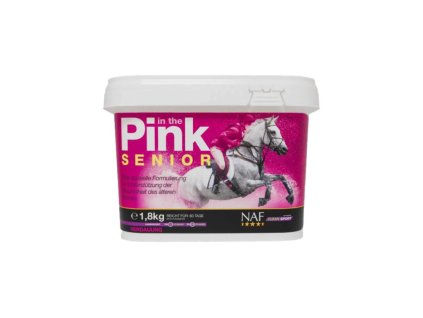 NAF In the Pink senior, probiotika s vitamíny pro skvělou kondici starších koní, kyblík 1,8kg