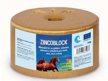 SIN Hellas Zincoblock, minerální liz se zinkem, selenem, železem a kobaltem, balení 3 kg