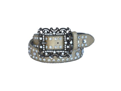 damenguertel strass beige
