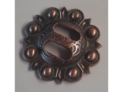 Slot westernové concho Copper