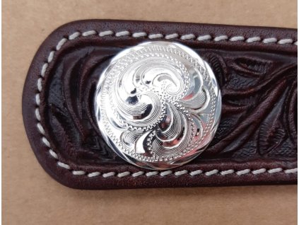 Hansen silver concho  Oklahoma 3/4″