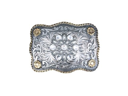 buckle fuer damen mit weissen strasssteinen antik