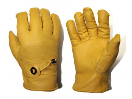 Kožené zimní rukavice s fleesem