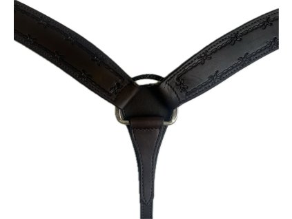 Poprsník Barbwire, tmavě hnědý