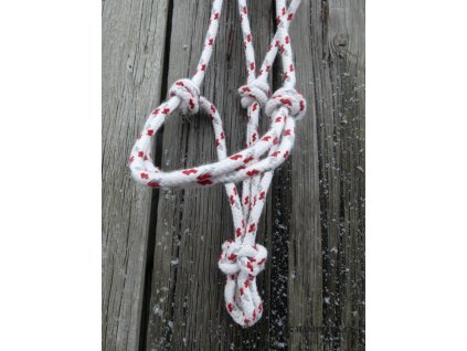 Ohlávka BÍLO-ČERVENO-ŠEDÁ výprodej