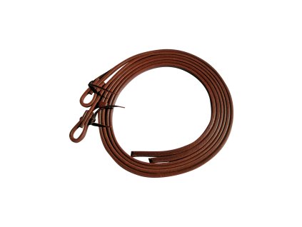 Westernové kožené otěže, dělené, zesílené konce, Oliato