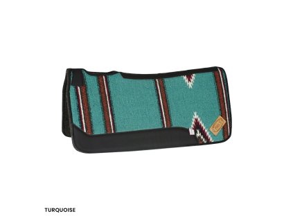 Filcová dečka s výztuhami Navayo, tyrkysová