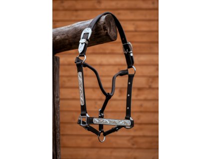 Haltrová show ohlávka s vodítkem, více velikostí, tmavě hnědá