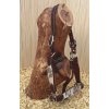 Halter kožená ohlávka CowHide, dark chestnut