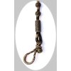 EE Tack Romal reins, vzorovaný design, zdobený popper