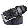 Westernový opasek Flower tooling, black