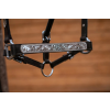 Show halter ohlávka s vodítkem, tmavě hnědá se silver doplňky