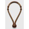 Rawhide Bosal - Red / Black Waves
