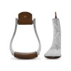 0038430 eco aluminum and leather western tooled stirrups va00337e