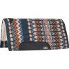 westernpad classic equine sensorflex wool top pad 81 x 86 cm navy buckskin equiwest