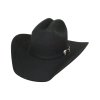 Westernový plstěný klobouk RDR 4X - černý