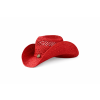 červený klobouk slaměný
