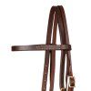Uzdečka Platinum Pro Double Buckle, tmavě hnědá1