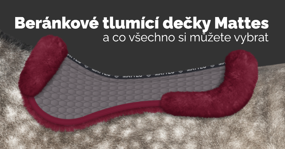 Tlumící beránkové dečky pod sedlo Mattes a jejich varianty