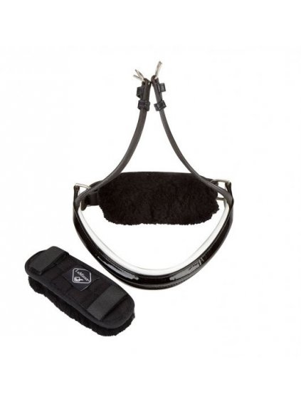 Merino chránič pod nánosník LeMieux Merino+ Noseband Guard Black