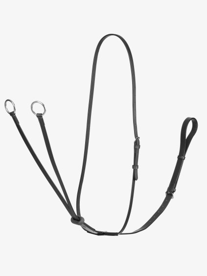 Arika Running Martingale Black/Silver (Velikost Pony)