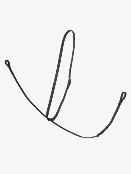 Hunter Standing Martingale Black/Silver (Velikost Pony)