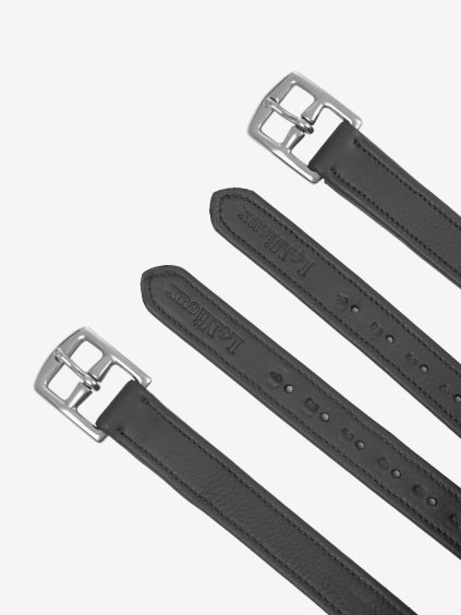 Childrens Stirrup Leathers Black (Velikost 85cm)