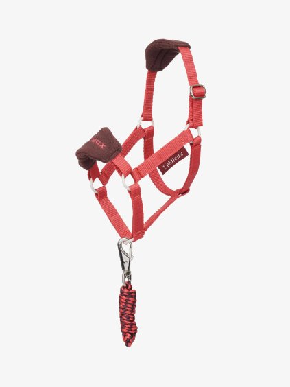 Hobby Horse Vogue Headcollar & Leadrope Cranberry (Velikost One Size)