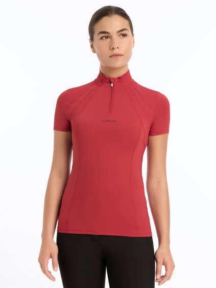 Mia Mesh Short Sleeve Base Layer Chilli (Velikost UK18)