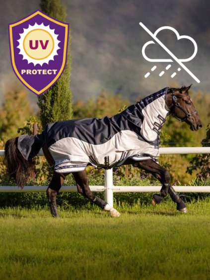 Síťová deka s nepromokavými zády LeMieux Arika Shower-Tek Fly Rug