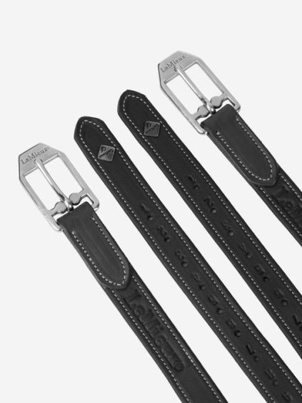 Třmenové řemeny LeMieux Vector Stirrup Leather Black