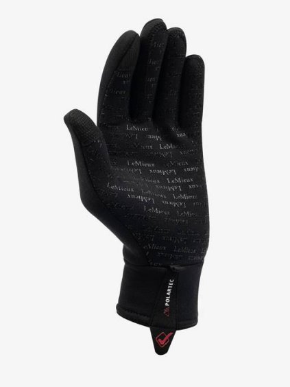 Zimní jezdecké rukavice LeMieux PolarTec Glove Black