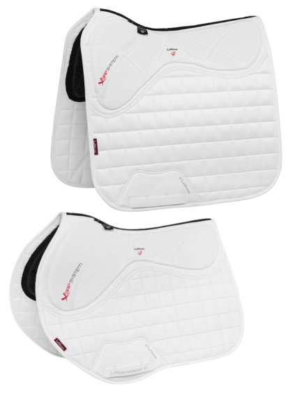 Protiskluzová podsedlová dečka LeMieux X-Grip Twin Sided White (CC/DR)