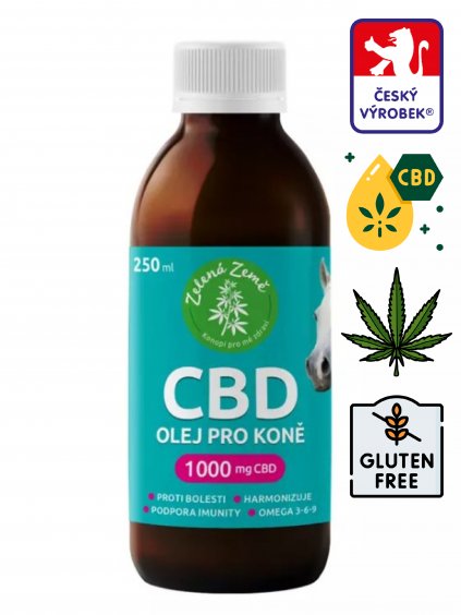 CBD olej pro koně 1000 mg, 250 ml