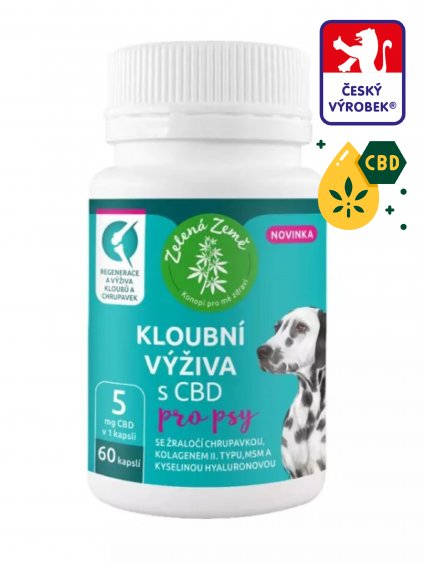 CBD kloubní výživa pro psy 60 kapslí