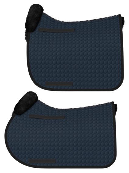 Podsedlová dečka s beránkem zespodu Mattes Square Pad Navy